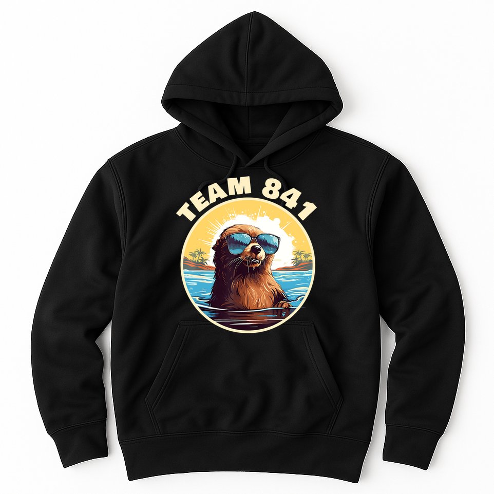 Surfing Otter 841 Otter My Way California Sea Otter Hoodie