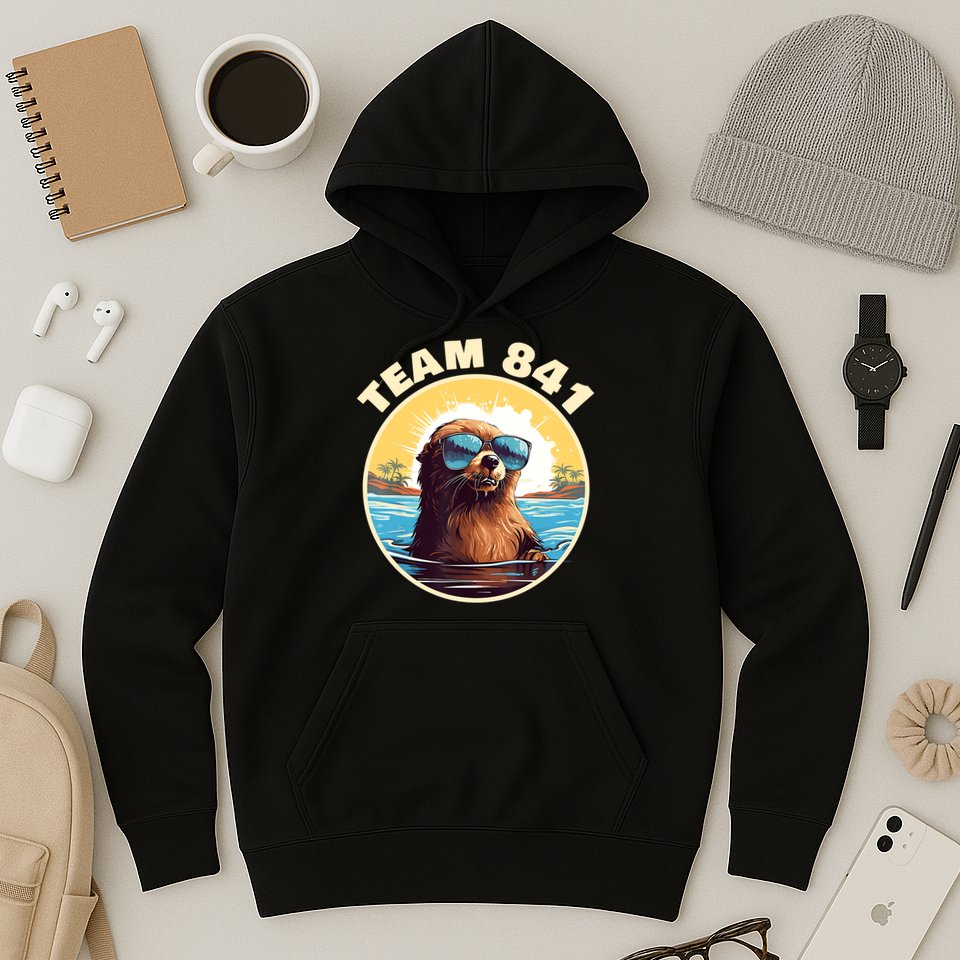 Surfing Otter 841 Otter My Way California Sea Otter Hoodie
