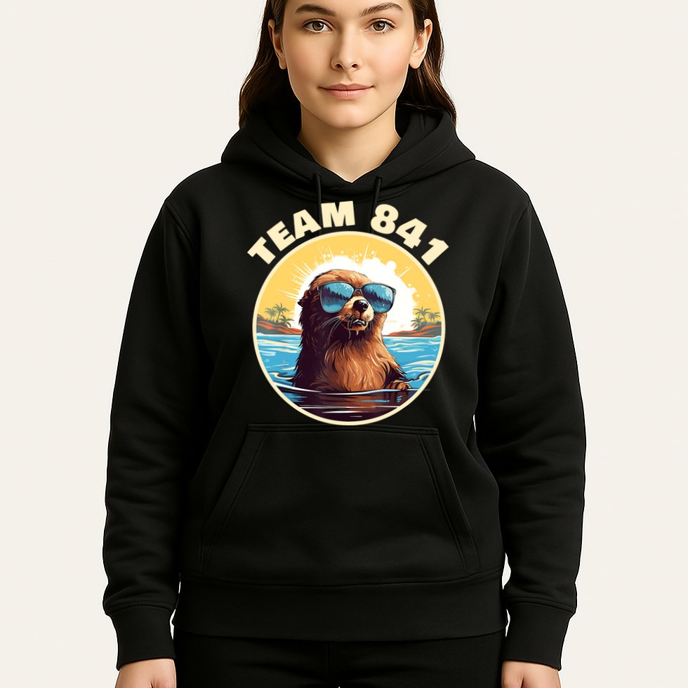 Surfing Otter 841 Otter My Way California Sea Otter Hoodie