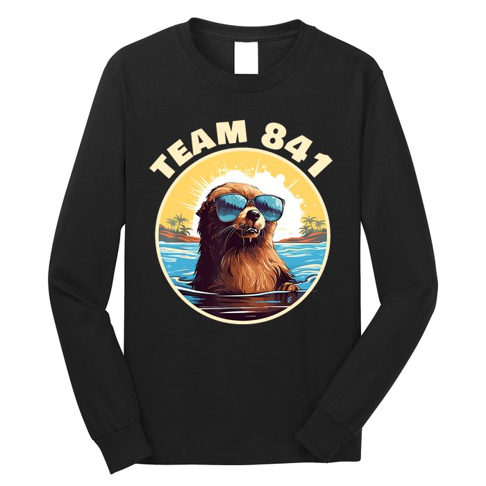 Surfing Otter 841 Otter My Way California Sea Otter Long Sleeve Shirt