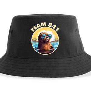 Surfing Otter 841 Otter My Way California Sea Otter Sustainable Bucket Hat