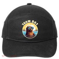 Surfing Otter 841 Otter My Way California Sea Otter 7-Panel Snapback Hat