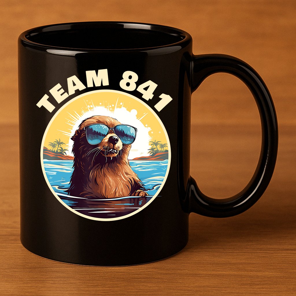 Surfing Otter 841 Otter My Way California Sea Otter 11oz C Handle Ceramic Mug