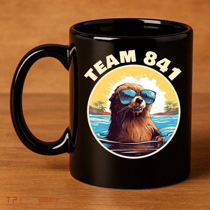 Surfing Otter 841 Otter My Way California Sea Otter 11oz C Handle Ceramic Mug