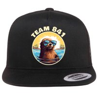 Surfing Otter 841 Otter My Way California Sea Otter Flat Bill Trucker Hat
