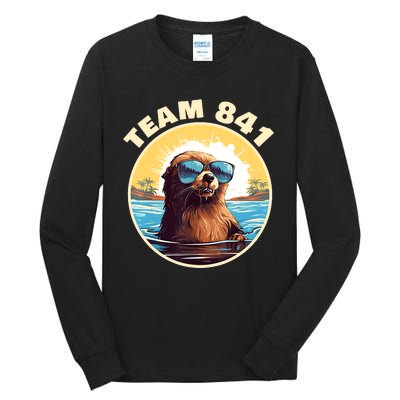 Surfing Otter 841 Otter My Way California Sea Otter Tall Long Sleeve T-Shirt