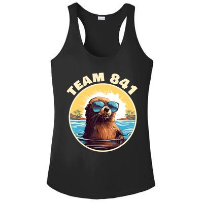 Surfing Otter 841 Otter My Way California Sea Otter Ladies PosiCharge Competitor Racerback Tank