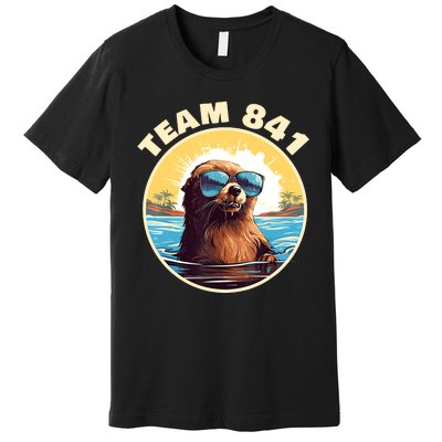 Surfing Otter 841 Otter My Way California Sea Otter Premium T-Shirt