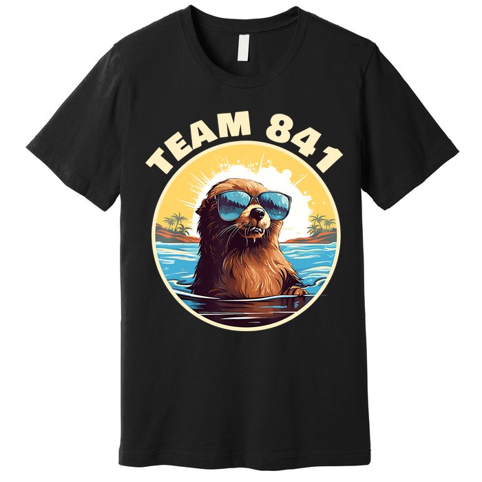 Surfing Otter 841 Otter My Way California Sea Otter Premium T-Shirt