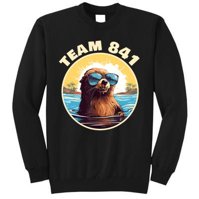 Surfing Otter 841 Otter My Way California Sea Otter Tall Sweatshirt