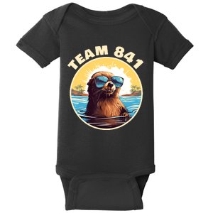 Surfing Otter 841 Otter My Way California Sea Otter Baby Bodysuit