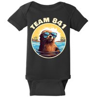 Surfing Otter 841 Otter My Way California Sea Otter Baby Bodysuit