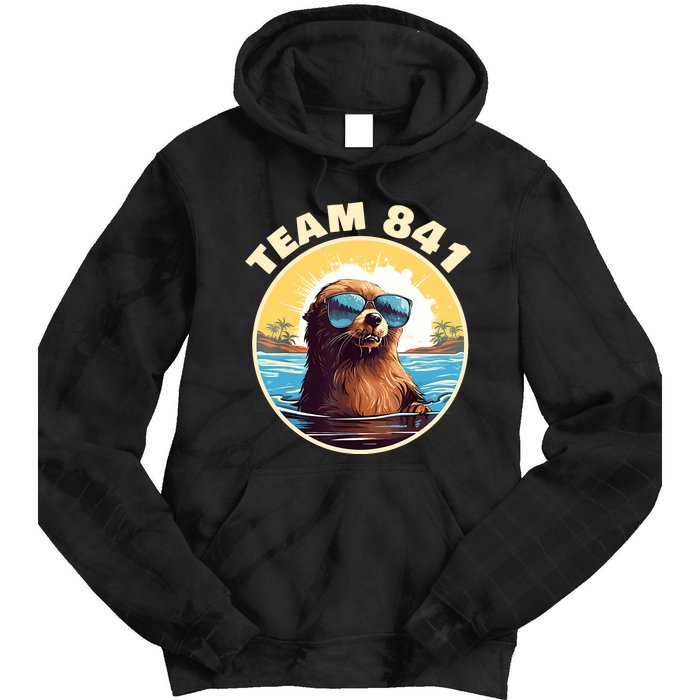 Surfing Otter 841 Otter My Way California Sea Otter Tie Dye Hoodie