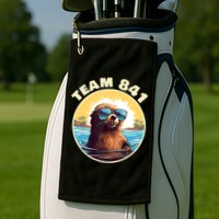Surfing Otter 841 Otter My Way California Sea Otter Golf Towel