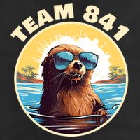 Surfing Otter 841 Otter My Way California Sea Otter Golf Towel