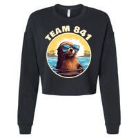Surfing Otter 841 Otter My Way California Sea Otter Cropped Pullover Crew