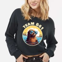 Surfing Otter 841 Otter My Way California Sea Otter Cropped Pullover Crew