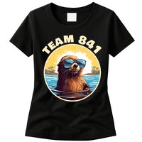 Surfing Otter 841 Otter My Way California Sea Otter Womens T-Shirt