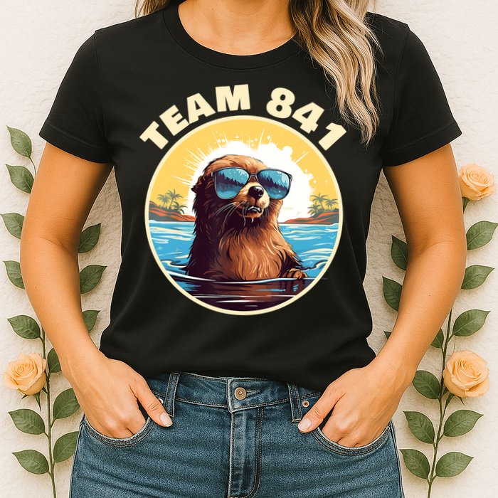 Surfing Otter 841 Otter My Way California Sea Otter Womens T-Shirt