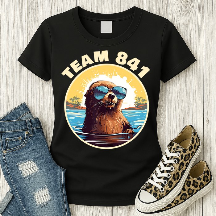 Surfing Otter 841 Otter My Way California Sea Otter Womens T-Shirt