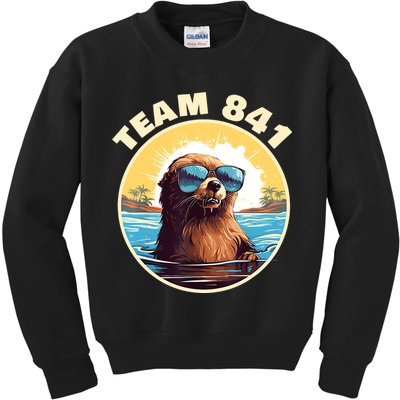 Surfing Otter 841 Otter My Way California Sea Otter Kids Sweatshirt