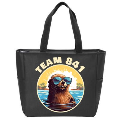 Surfing Otter 841 Otter My Way California Sea Otter Zip Tote Bag