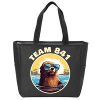 Surfing Otter 841 Otter My Way California Sea Otter Zip Tote Bag