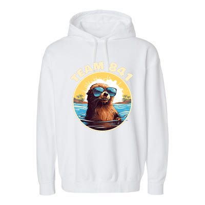 Surfing Otter 841 Otter My Way California Sea Otter Garment-Dyed Fleece Hoodie