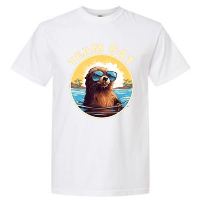 Surfing Otter 841 Otter My Way California Sea Otter Garment-Dyed Heavyweight T-Shirt