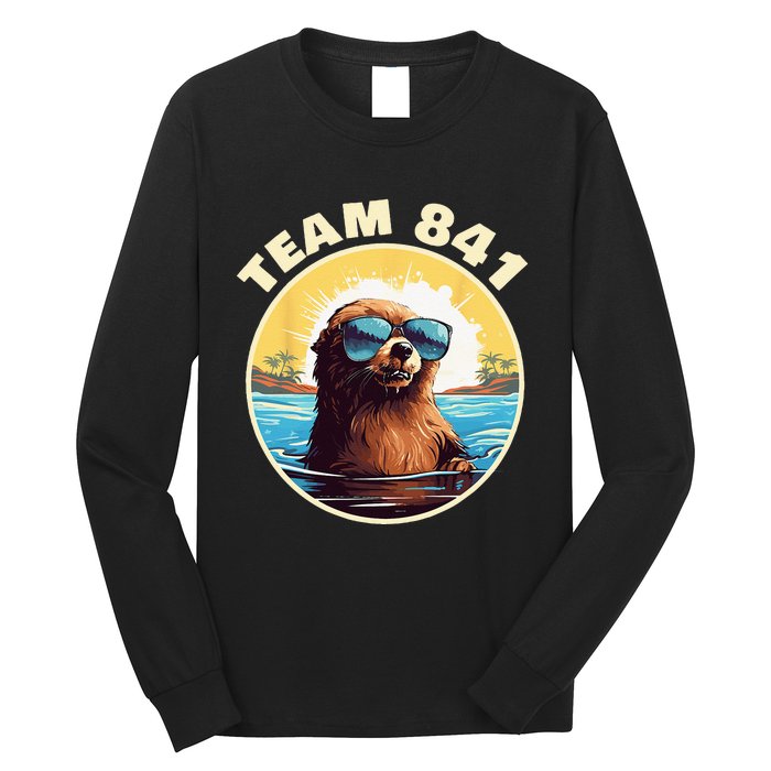 Surfing Otter 841 Otter My Way California Sea Otter Long Sleeve Shirt