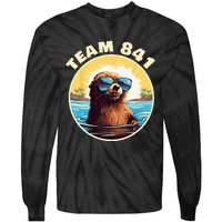 Surfing Otter 841 Otter My Way California Sea Otter Tie-Dye Long Sleeve Shirt