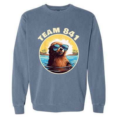 Surfing Otter 841 Otter My Way California Sea Otter Garment-Dyed Sweatshirt