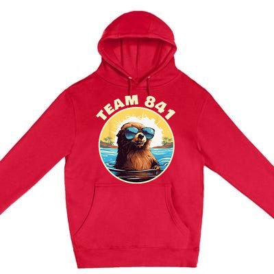 Surfing Otter 841 Otter My Way California Sea Otter Premium Pullover Hoodie