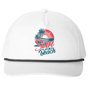 Sun Of A Beach Snapback Five-Panel Rope Hat