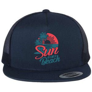 Sun Of A Beach Flat Bill Trucker Hat