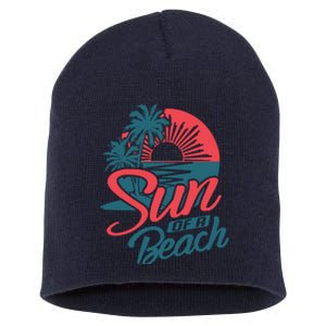 Sun Of A Beach Short Acrylic Beanie