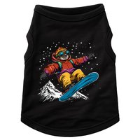 Sloth On A Snowboard Snowboarding Doggie Tank