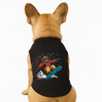 Sloth On A Snowboard Snowboarding Doggie Tank