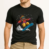 Sloth On A Snowboard Snowboarding Performance Shirt