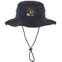 Sloth On A Snowboard Snowboarding Bucket Hat