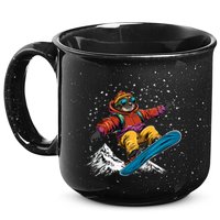 Sloth On A Snowboard Snowboarding 15oz Campfire Ceramic Mug