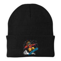 Sloth On A Snowboard Snowboarding Beanie