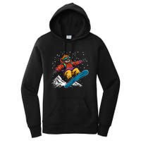 Sloth On A Snowboard Snowboarding Women's Pullover Hoodie
