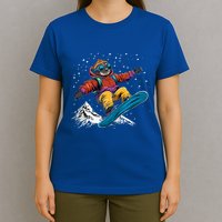 Sloth On A Snowboard Snowboarding T-Shirt