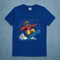 Sloth On A Snowboard Snowboarding T-Shirt