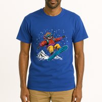 Sloth On A Snowboard Snowboarding Tall T-Shirt