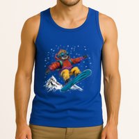 Sloth On A Snowboard Snowboarding Tank Top