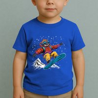 Sloth On A Snowboard Snowboarding Toddler T-Shirt