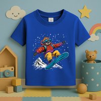 Sloth On A Snowboard Snowboarding Toddler T-Shirt