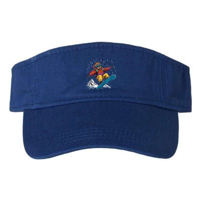 Sloth On A Snowboard Snowboarding Visor